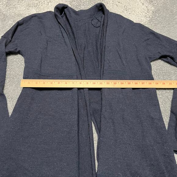 Lululemon Open Cardigan Sweater Womens Large ? Long Wrap Blue - Picture 4 of 5